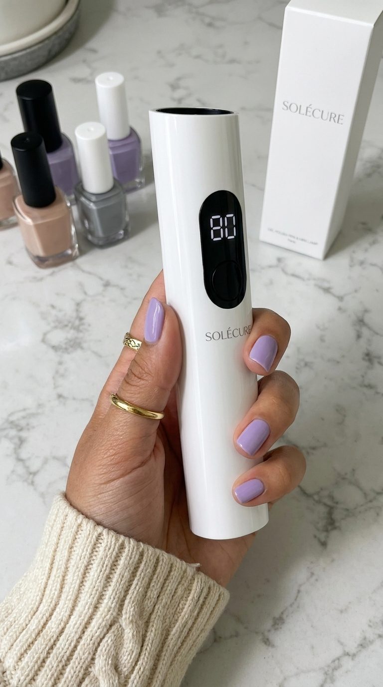SOLÉCURE stylo vernis gel et mini lampe UV